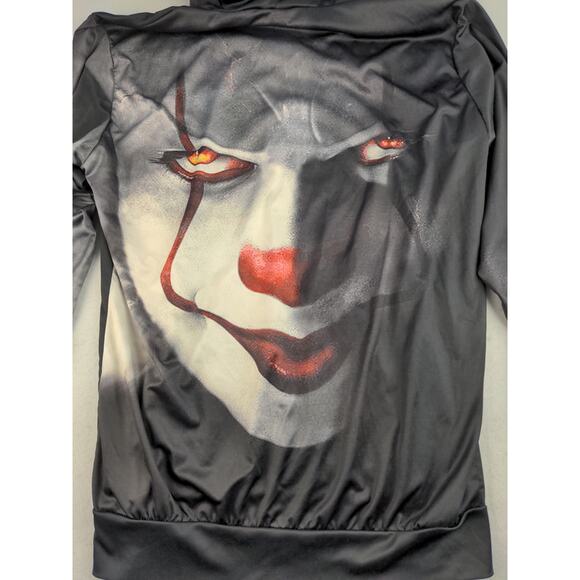 Devin Du 100% Polyester Hoodie Sweatshirt SZ XL Pennywise IT Stephen King Horror - Picture 10 of 12